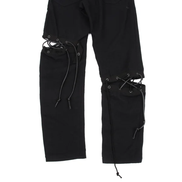 LIMI feu Knees Lace-up Design Wool Pants K-162230_012