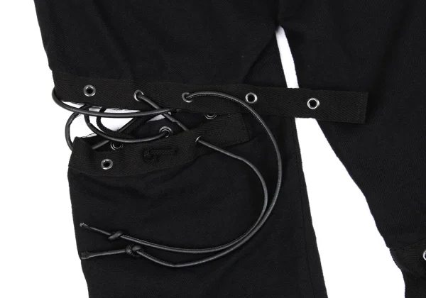 LIMI feu Knees Lace-up Design Wool Pants K-162230_013