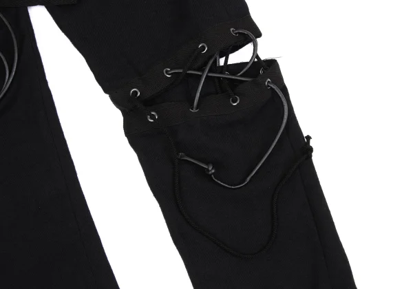 LIMI feu Knees Lace-up Design Wool Pants K-162230_014