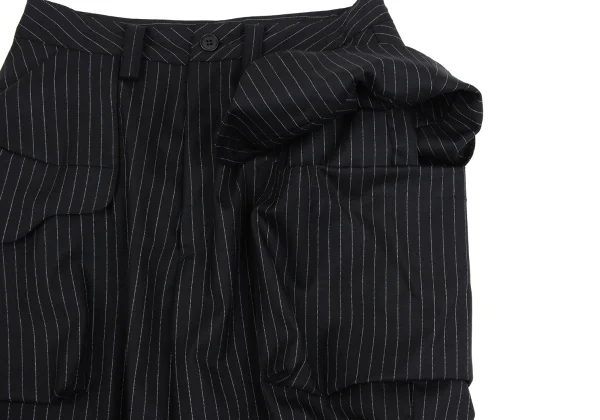 LIMI feu Wool Blended Striped Deformation Pants K-162231_005