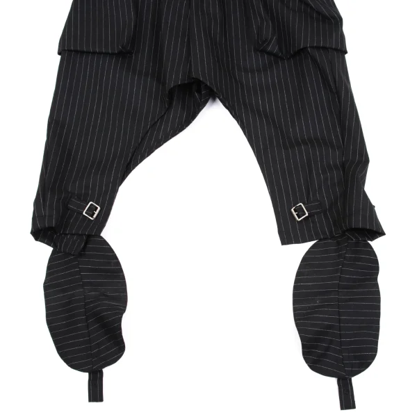 LIMI feu Wool Blended Striped Deformation Pants K-162231_009