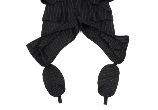 LIMI feu Wool Blended Striped Deformation Pants K-162231_010