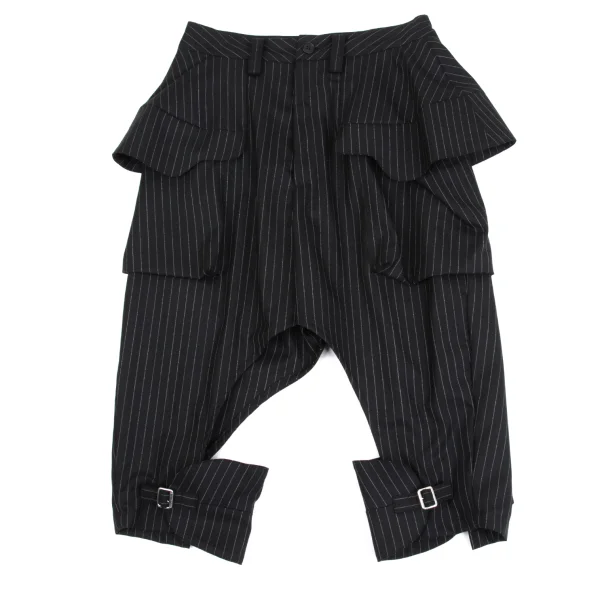 LIMI feu Wool Blended Striped Deformation Pants K-162231_011