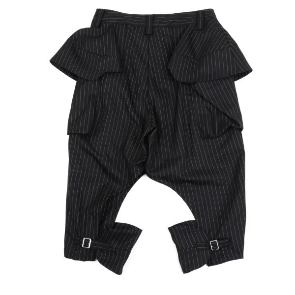 LIMI feu Wool Blended Striped Deformation Pants K-162231_013