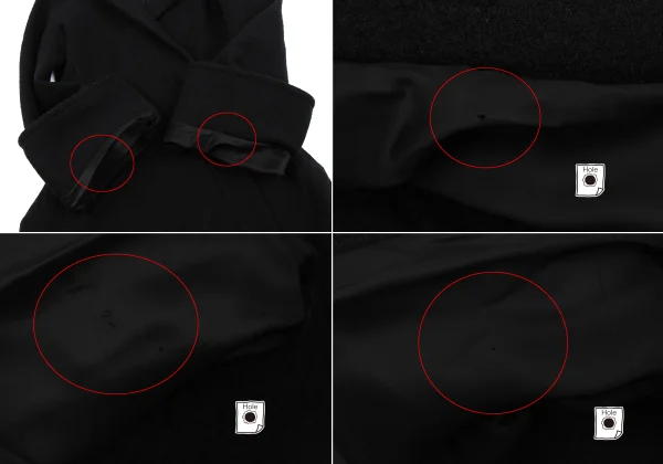 LIMI feu Wool Collarless Peak Lapel Design Jacket K-162232_007