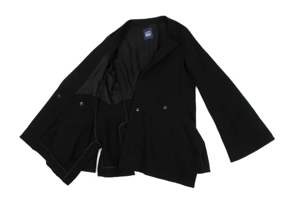 LIMI feu Wool Collarless Peak Lapel Design Jacket K-162232_011