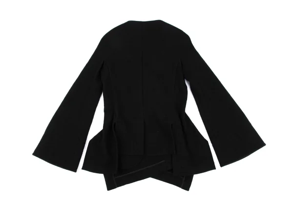 LIMI feu Wool Collarless Peak Lapel Design Jacket K-162232_014