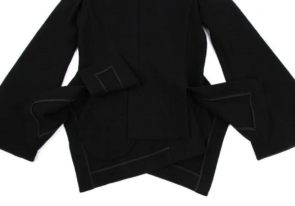 LIMI feu Wool Collarless Peak Lapel Design Jacket K-162232_015