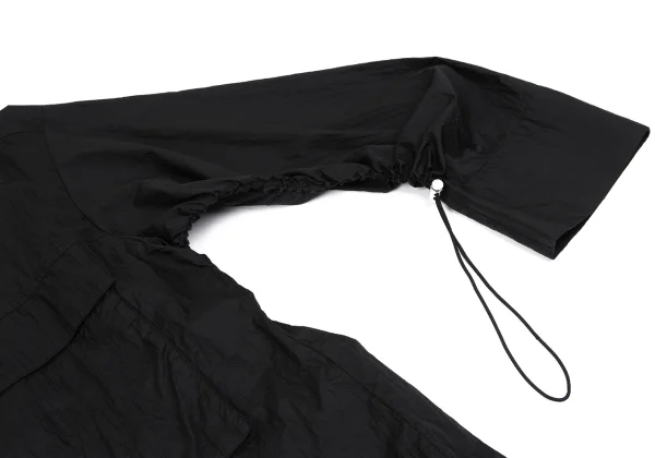 UN3D. Shirring Sleeve Design Pocket Nylon Shirt K-162236_007