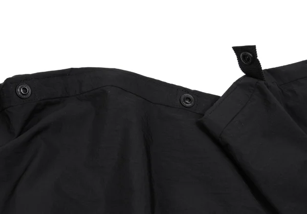UN3D. Nylon Drawcord Hooded Cape Coat K-162244_008
