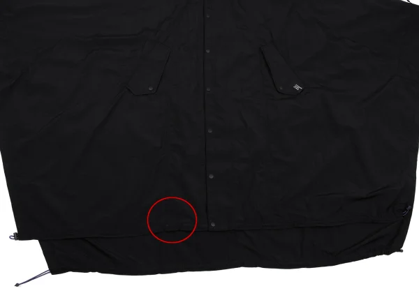 UN3D. Nylon Drawcord Hooded Cape Coat K-162244_010