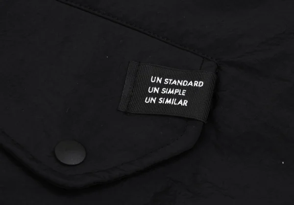 UN3D. Nylon Drawcord Hooded Cape Coat K-162244_012