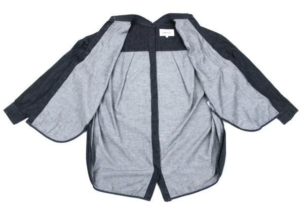 ENFOLD Cotton Opening Design Denim Shirt K-162246_009