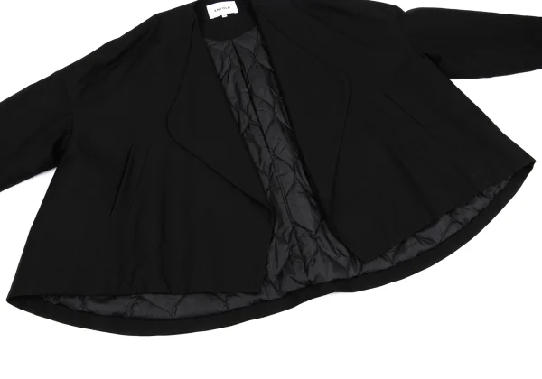 ENFOLD Cotton Rayon Quilted Lining Buttonless Jacket K-162247_007