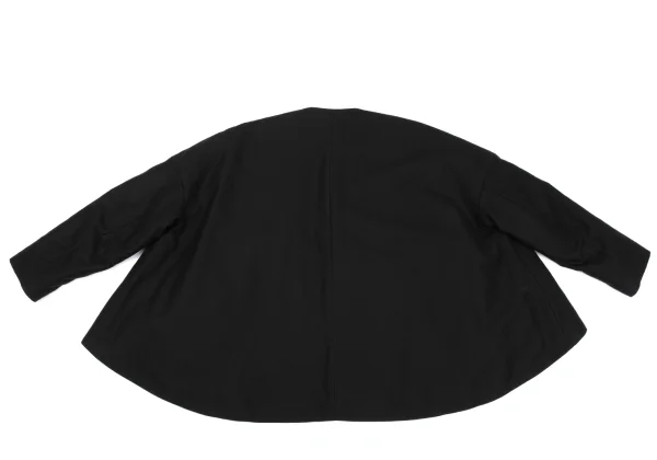 ENFOLD Cotton Rayon Quilted Lining Buttonless Jacket K-162247_011