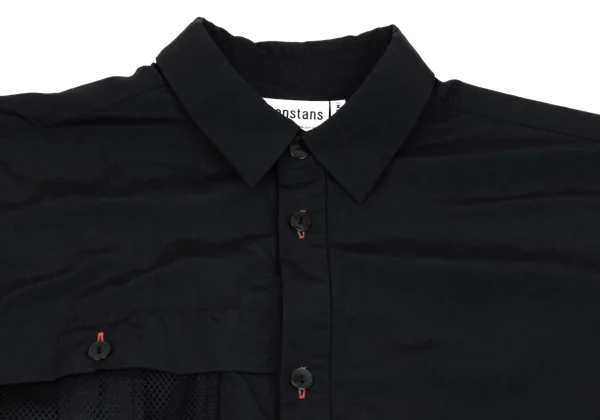 nagonstans Color Buttonhole Mesh Pocket Shirt K-162248_003