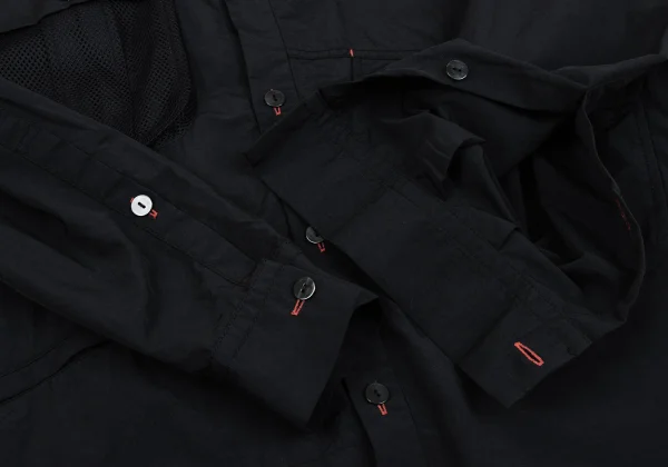 nagonstans Color Buttonhole Mesh Pocket Shirt K-162248_006