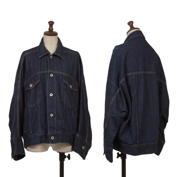 nagonstans Cotton Dolman Sleeve Denim Jacket  Indigo 36 K-162249_001