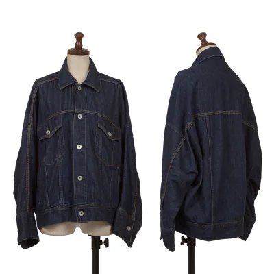nagonstans Cotton Dolman Sleeve Denim Jacket