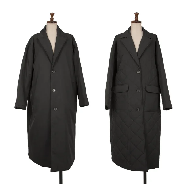 COLLAGE GALLARDAGALANTE  Reversible Quilting Coat Black F K-162251_001