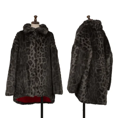 MISS DIOR Leopard Faux Fur Blouson