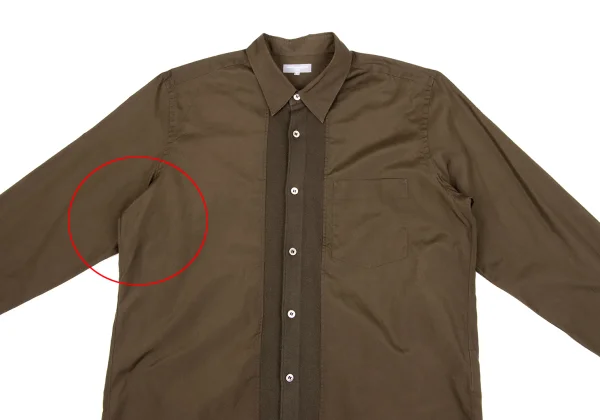 COMME des GARCONS HOMME Cotton Wool Switch Design Long Sleeve Shirt K-162256_002