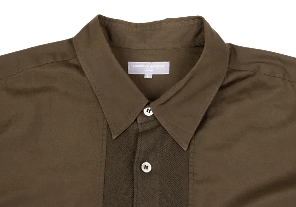 COMME des GARCONS HOMME Cotton Wool Switch Design Long Sleeve Shirt K-162256_004