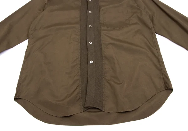 COMME des GARCONS HOMME Cotton Wool Switch Design Long Sleeve Shirt K-162256_011