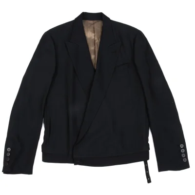 Jean Paul GAULTIER HOMME objet Wool Blend Peak Lapel Jacket