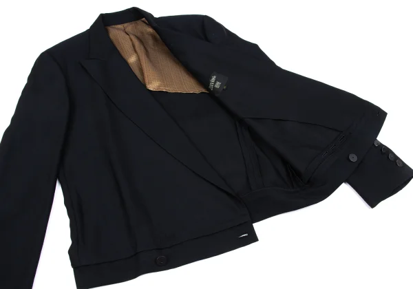 Jean Paul GAULTIER HOMME objet Wool Blend Peak Lapel Jacket K-162257_012