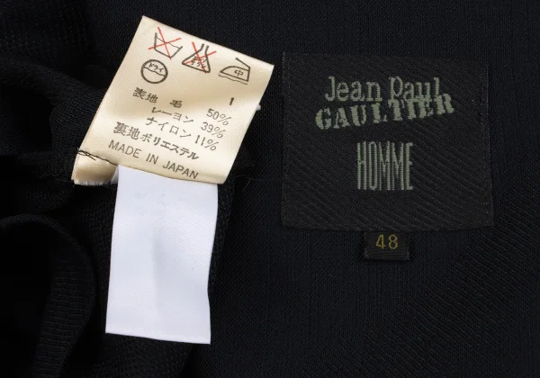 Jean Paul GAULTIER HOMME objet Wool Blend Peak Lapel Jacket K-162257_019
