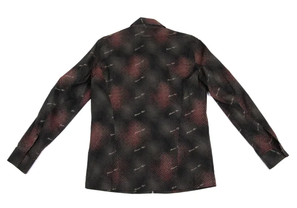 Jean Paul GAULTIER HOMME objet Graphic Logo Printed Zip Shirt Jacket K-162258_009