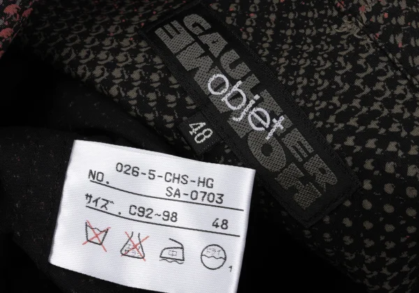 Jean Paul GAULTIER HOMME objet Graphic Logo Printed Zip Shirt Jacket K-162258_013