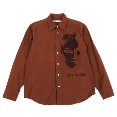Jean Paul GAULTIER HOMME objet Moleskin Face Printed Shirt