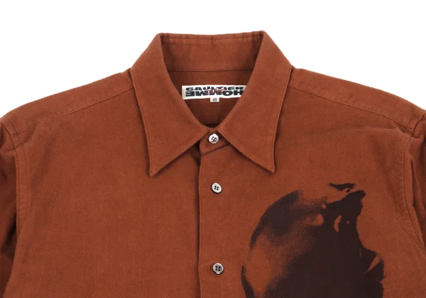 Jean Paul GAULTIER HOMME objet Moleskin Face Printed Shirt K-162259_002