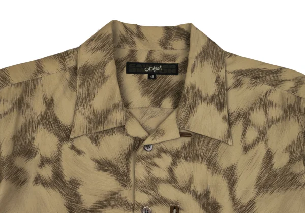Jean Paul GAULTIER HOMME objet Graphic Printed Open Collar Shirt K-162260_002
