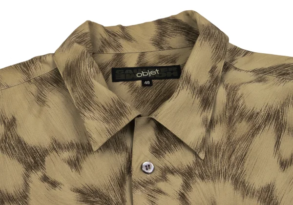 Jean Paul GAULTIER HOMME objet Graphic Printed Open Collar Shirt K-162260_005