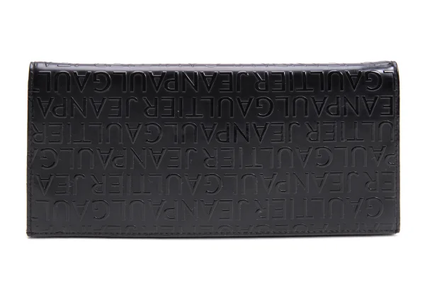 Jean Paul GAULTIER Logo Emboss Leather Wallet K-162262_002
