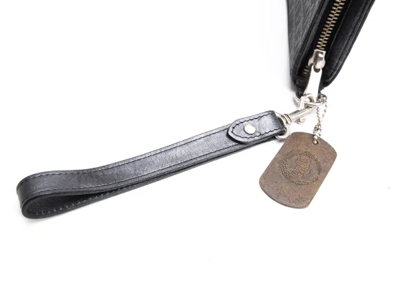 Jean Paul GAULTIER Scratch logo Emboss Clutch Bag K-162263_005