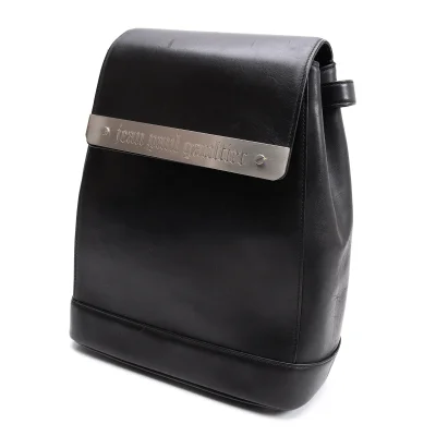 Jean Paul GAULTIER Metal Plate Leather Backpack