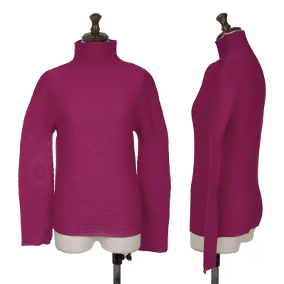 Unbranded Stretch Pleated High Neck T Shirt