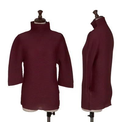 ISSEY MIYAKE me Stretch Pleats High-neck Top