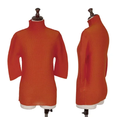 ISSEY MIYAKE me Stretch Pleats High-neck Top