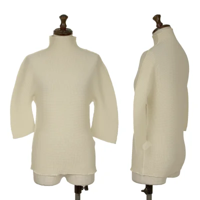 ISSEY MIYAKE me Stretch Pleats High-neck Top