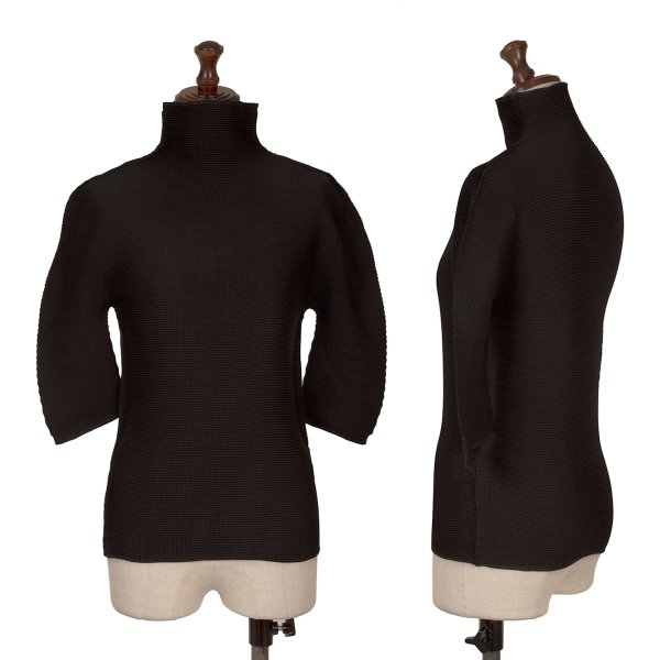 ISSEY MIYAKE me Stretch Pleats High-neck Top Size F(K-162284) | eBay