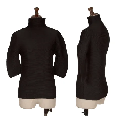 ISSEY MIYAKE me Stretch Pleats High-neck Top