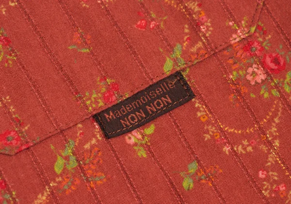 Mademoiselle NON NON Cotton Floral Print Stripe Weave Shirt K-162287_006