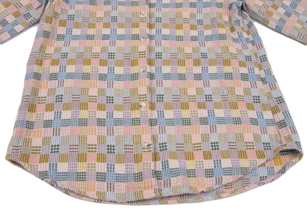 Mademoiselle NON NON Cotton Multi Check Flannel Shirt K-162292_007
