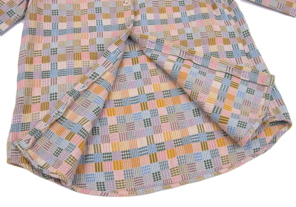 Mademoiselle NON NON Cotton Multi Check Flannel Shirt K-162292_008