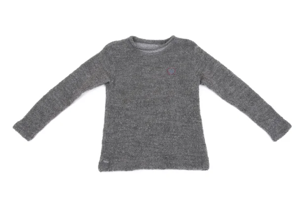 Mademoiselle NON NON Wool Cotton Point Patch Roll Neck Pile Knit K-162294_002